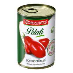 TOMATO SAUCE-PEELED TOMATOES LA TORRENTE, CAN 400 G