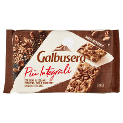 WHOLEGRAIN CRACKERS PIU GALBUSERA WITH SEEDS 380 G