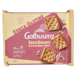 GALBUSERA ZEROGRANO CRACKERS WITH RICE FLOUR, GLUTEN FREE 320 G