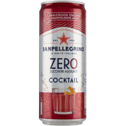 SUGAR-FREE SOFT DRINK SAN PELLEGRINO COCKTAIL 330 ML CAN