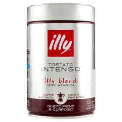 ILLY MOKA INTENSO GROUND COFFEE, 100% ARABICA 250 G