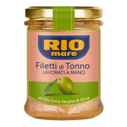 RIO MARE TUNA FILLET IN OLIVE OIL, GLASS JAR 180 G