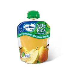 FRUIT PUREE/SNACK MELLIN PERA/PEAR/ 90G, POUCH