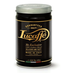 КАФЕ LUCAFFE MR.EXCLUSIVE 100% ARABICA . МЛЯНО - МЕТАЛНА КУТИЯ 250 ГР