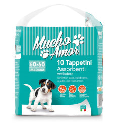 ANIMAL DIAPERS MUCHO AMOR 60x60 10 PCS