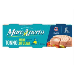 TUNA IN OLIVE OIL MARE APERTO 3X70 G, CANNED
