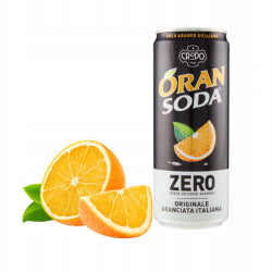 CRODO ORAN SODA SPARKLING DRINK ORANGE SUGAR-FREE, CAN 330 ML