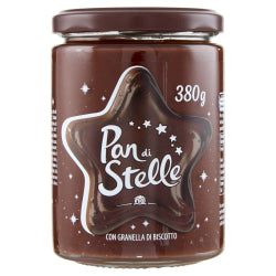 COCOA SPREAD PAN DI STELLE WITH BISCUIT PIECES, MULINO BIANCO 380 G