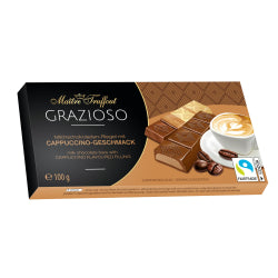 FINE MILK CHOCOLATE GRAZIOSO WITH CAPPUCCINO, 100 G
