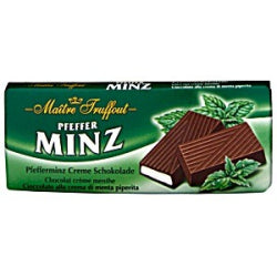 MAITRE DARK CHOCOLATE WITH MINT CREAM, 100 G