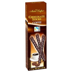 MAITRE CHOCOLATE FINGERS WITH COFFEE, 75 G