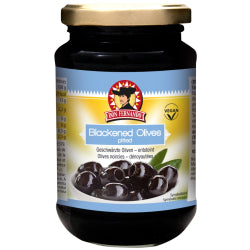 DON FERNANDO BLACK OLIVES PITTED, JAR 365 G