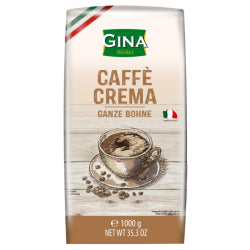 GINA CAFFE CREMA COFFEE BEANS, 1 KG