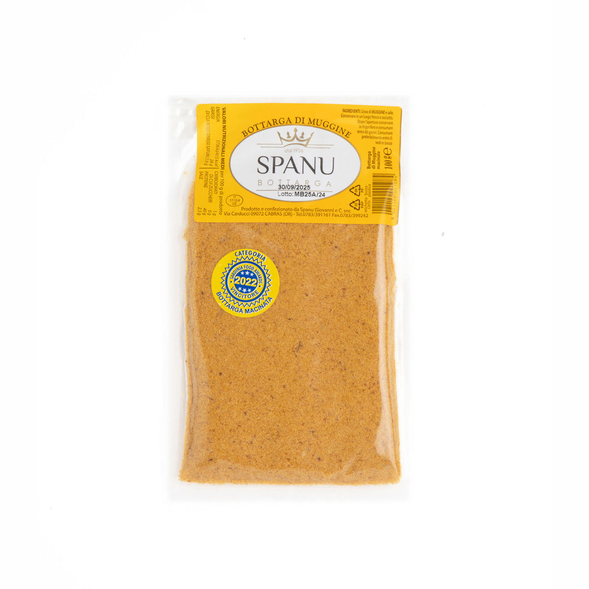 Ground Mullet Bottarga — Pouch 100–500g (per kg)
